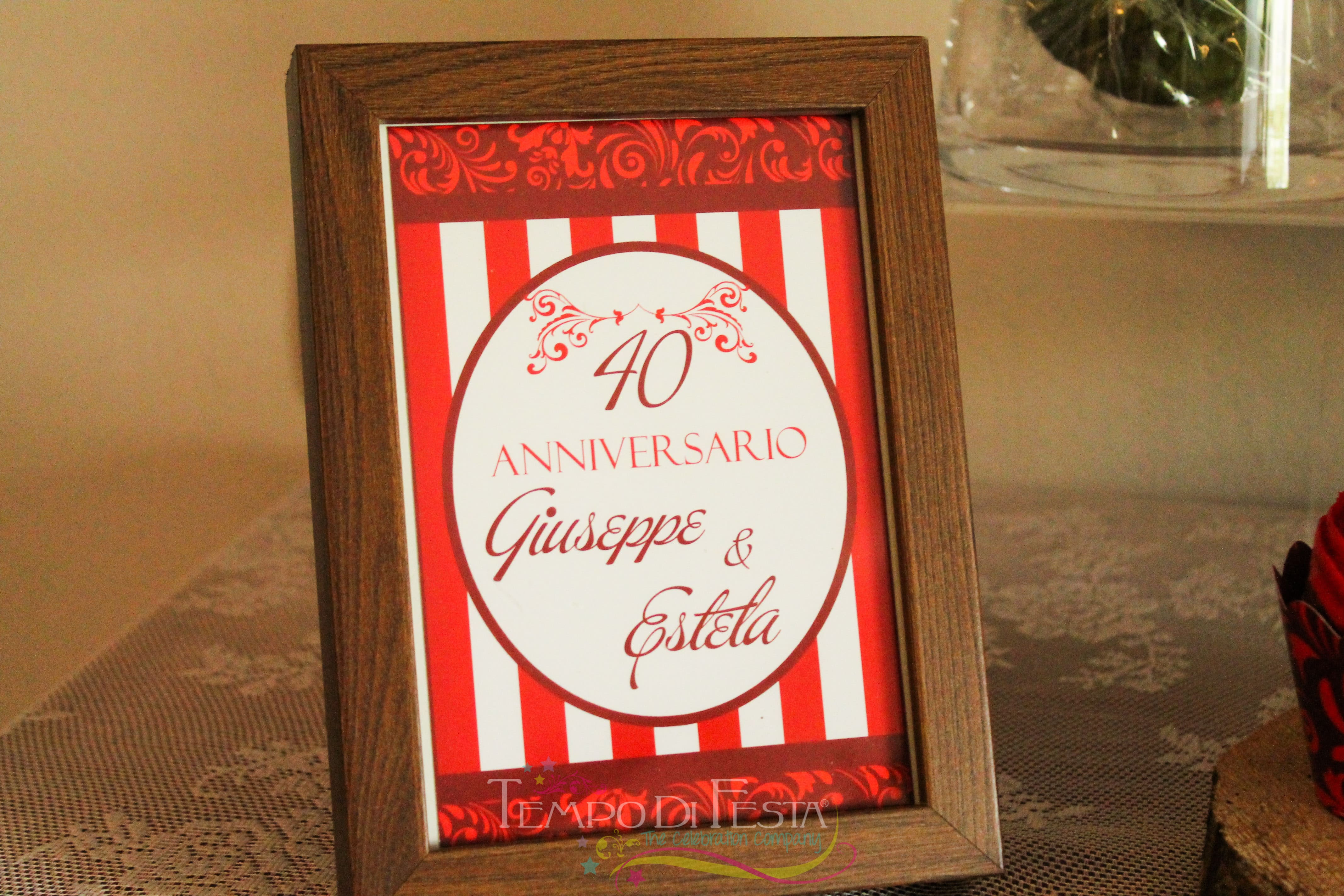 40 anniversario matrimonio