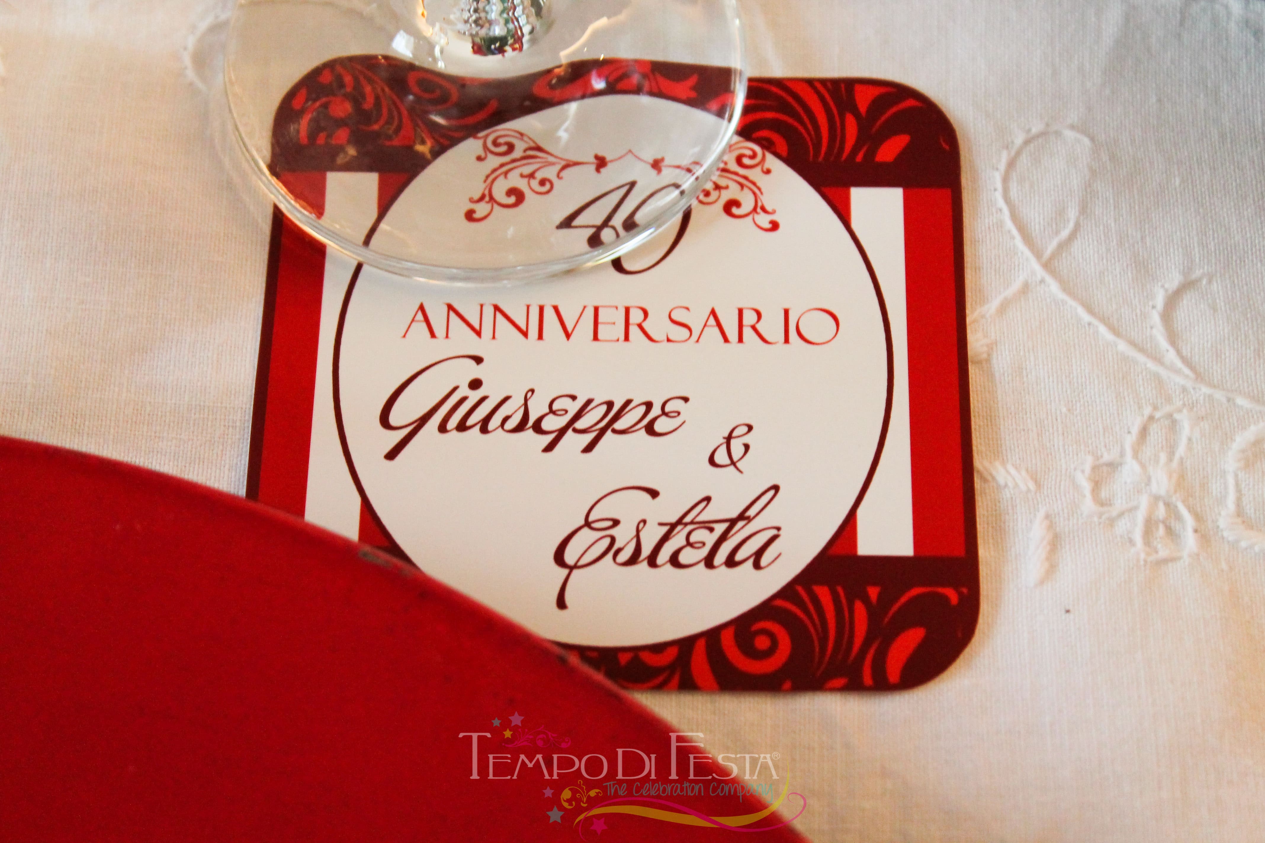 sottobicchieri anniversario