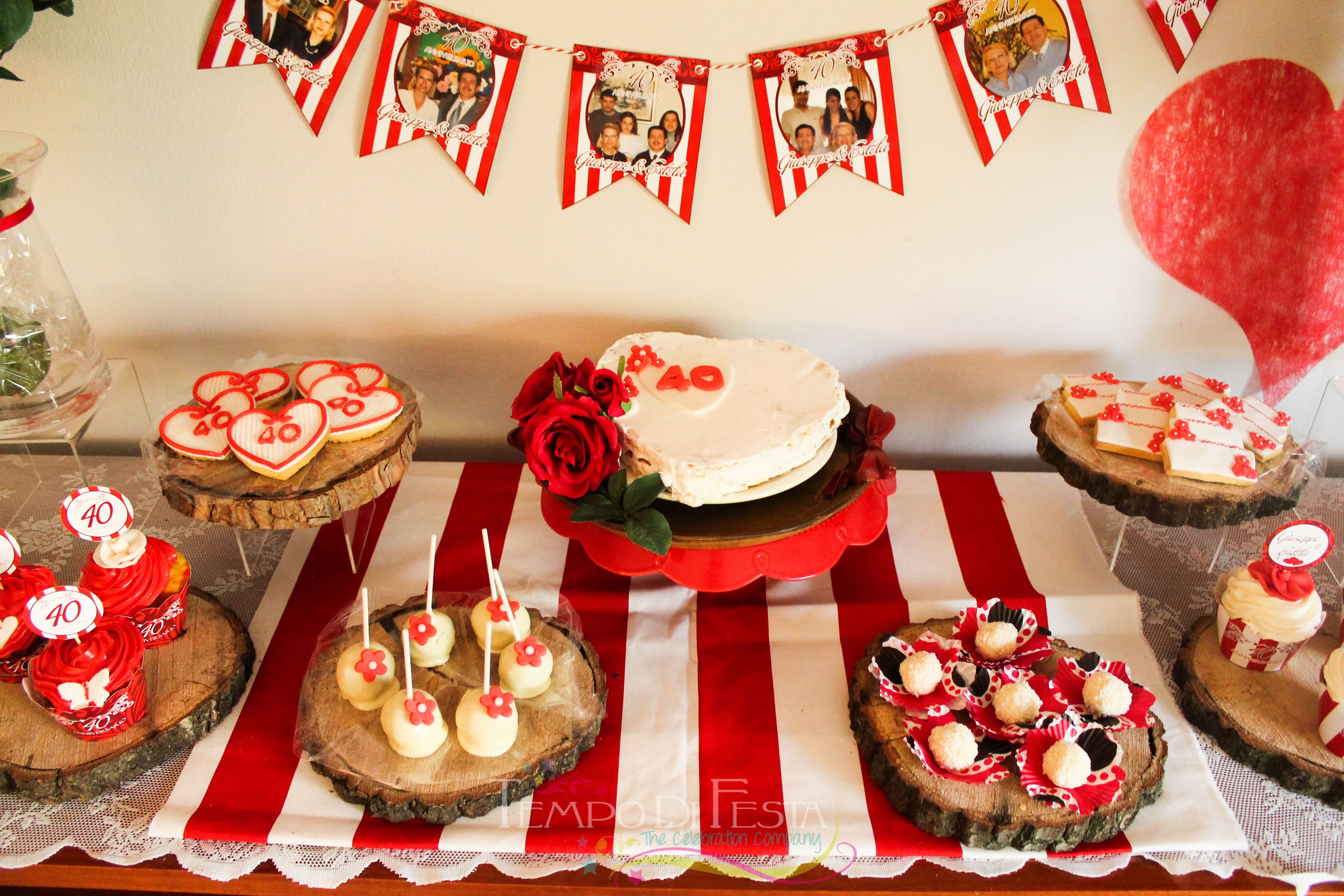 sweet table anniversario