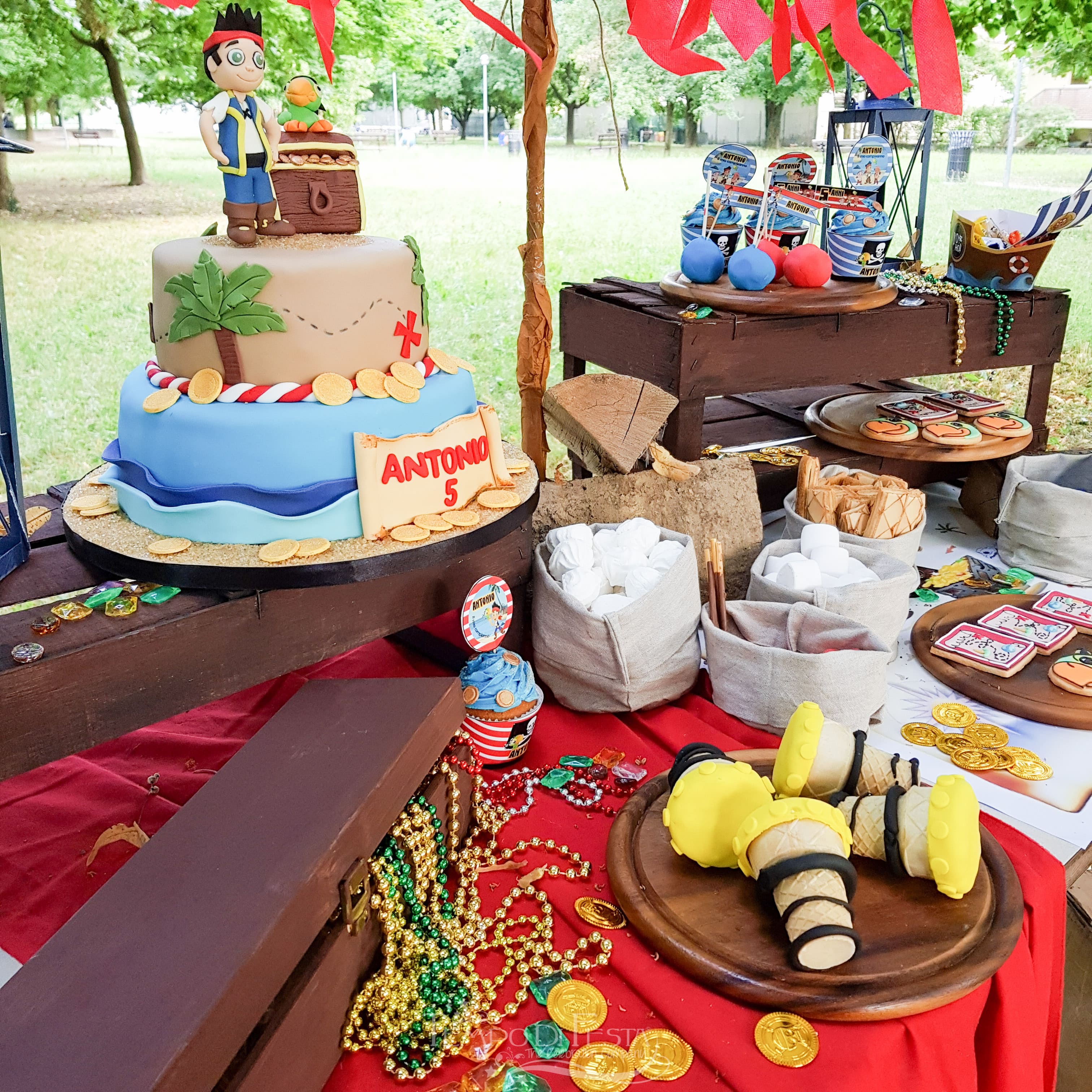 sweet table pirati