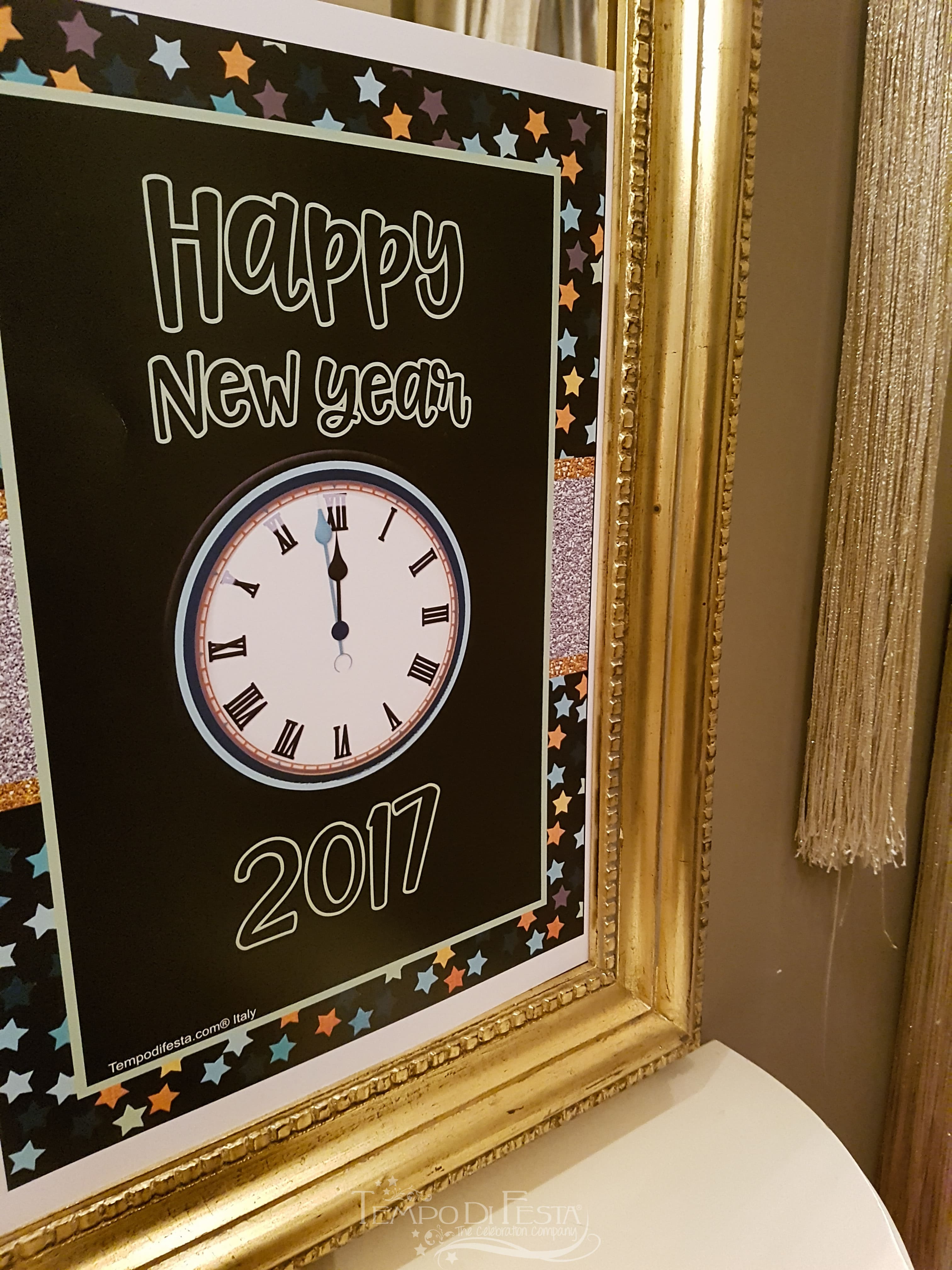 cartello benvenuto buon anno
