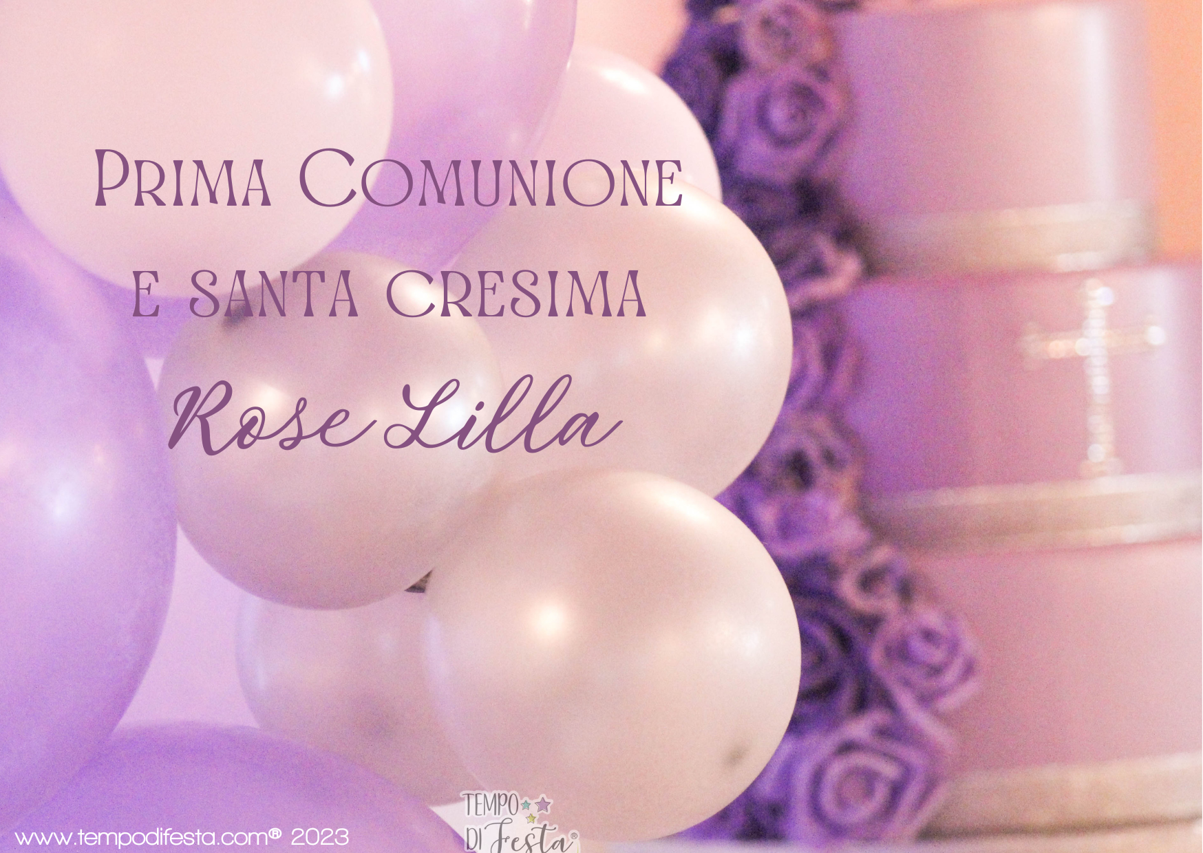 comunione rose lilla